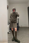 BORIS BIDJAN SABERI Patchwork T-Shirt LS1.2 RF F035+FTJ 00001 Carbon Grey